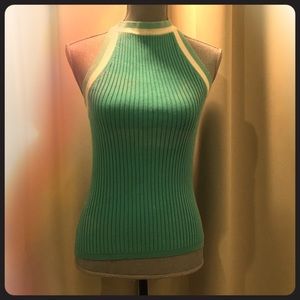 Teal Cross-back Tank Top